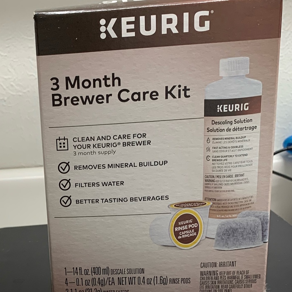 Keurig 3 month cleaning kit, brand new!